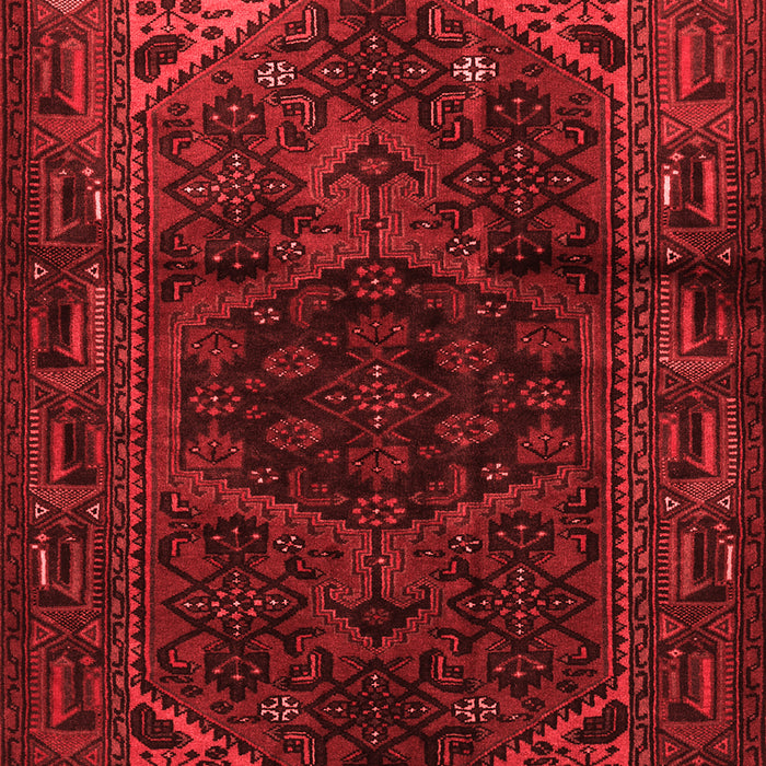 Machine Washable Persian Red Traditional Rug, wshtr3090red
