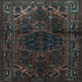 Square Persian Light Blue Traditional Rug, tr3090lblu