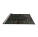 Sideview of Machine Washable Persian Light Blue Traditional Rug, wshtr3090lblu