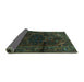 Sideview of Persian Turquoise Traditional Rug, tr3090turq