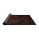 Sideview of Traditional Bakers Brown Persian Rug, tr3092