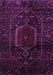 Machine Washable Persian Purple Traditional Area Rugs, wshtr3092pur