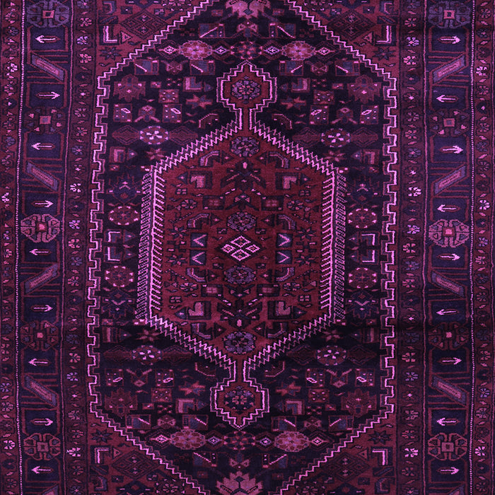 Machine Washable Persian Purple Traditional Area Rugs, wshtr3092pur