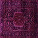 Square Persian Pink Traditional Rug, tr3092pnk
