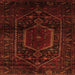 Serging Thickness of Persian Orange Traditional Rug, tr3092org