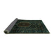 Sideview of Persian Turquoise Traditional Rug, tr3092turq