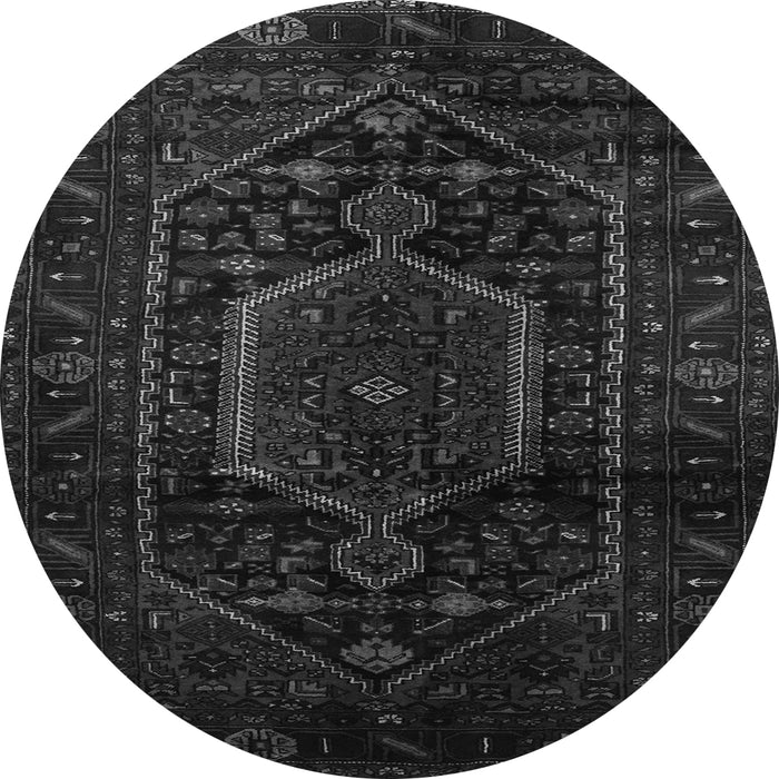 Machine Washable Persian Gray Traditional Rug, wshtr3092gry