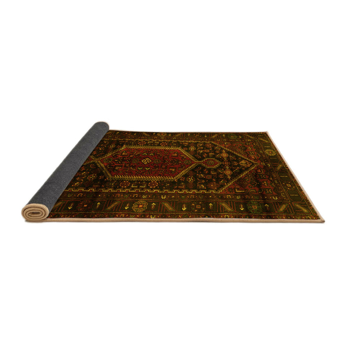 Sideview of Persian Yellow Traditional Rug, tr3092yw