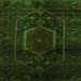 Serging Thickness of Persian Green Traditional Rug, tr3092grn