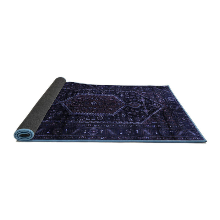 Sideview of Persian Blue Traditional Rug, tr3092blu