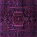 Square Persian Purple Traditional Rug, tr3092pur