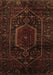 Machine Washable Persian Brown Traditional Rug, wshtr3092brn