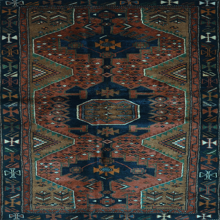Square Persian Light Blue Traditional Rug, tr3093lblu