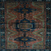 Square Persian Light Blue Traditional Rug, tr3093lblu