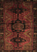 Machine Washable Persian Brown Traditional Rug, wshtr3093brn