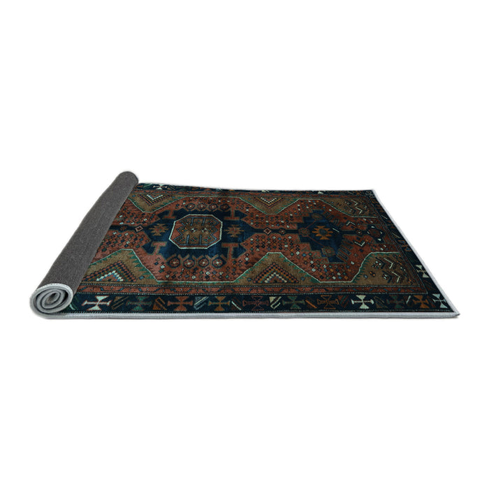 Sideview of Persian Light Blue Traditional Rug, tr3093lblu