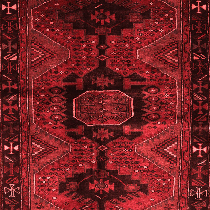 Machine Washable Persian Red Traditional Rug, wshtr3093red