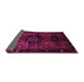 Sideview of Persian Pink Traditional Rug, tr3093pnk