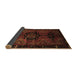 Sideview of Persian Brown Traditional Rug, tr3093brn