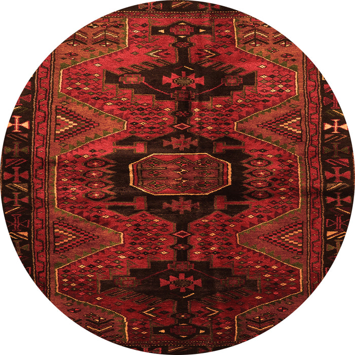 Machine Washable Persian Orange Traditional Area Rugs, wshtr3093org