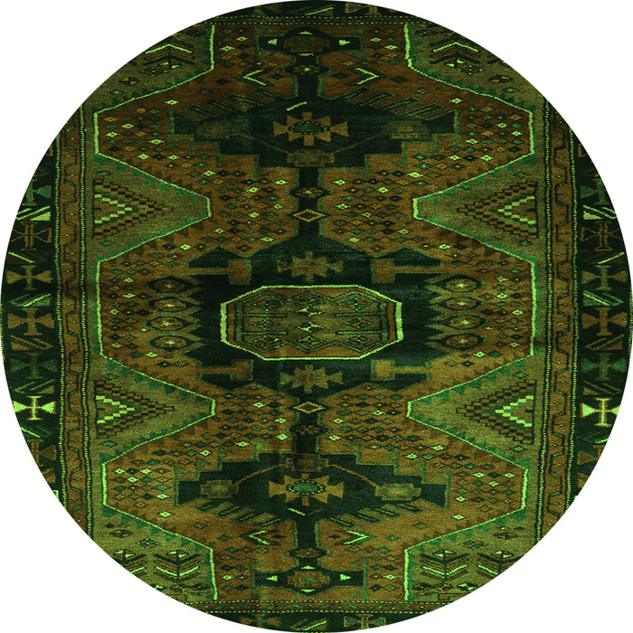 Machine Washable Persian Green Traditional Area Rugs, wshtr3093grn