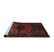 Sideview of Machine Washable Traditional Red Rug, wshtr3094