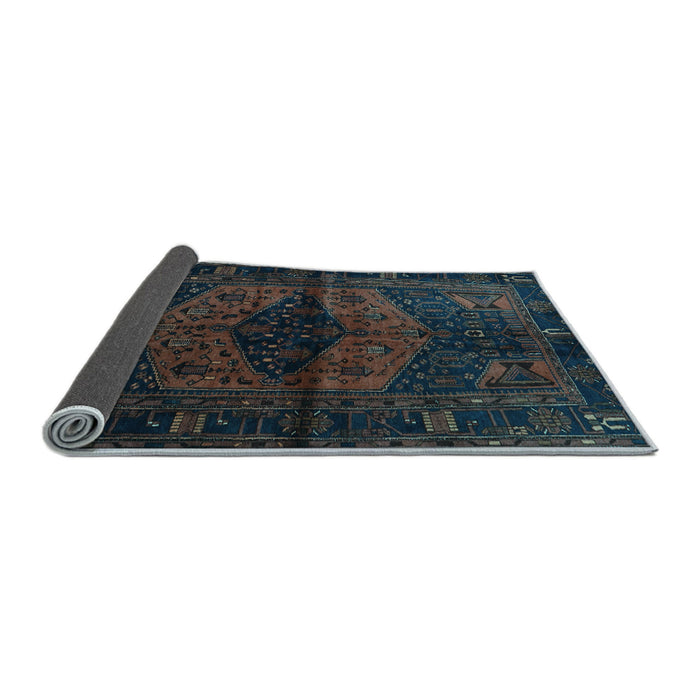 Sideview of Persian Light Blue Traditional Rug, tr3094lblu