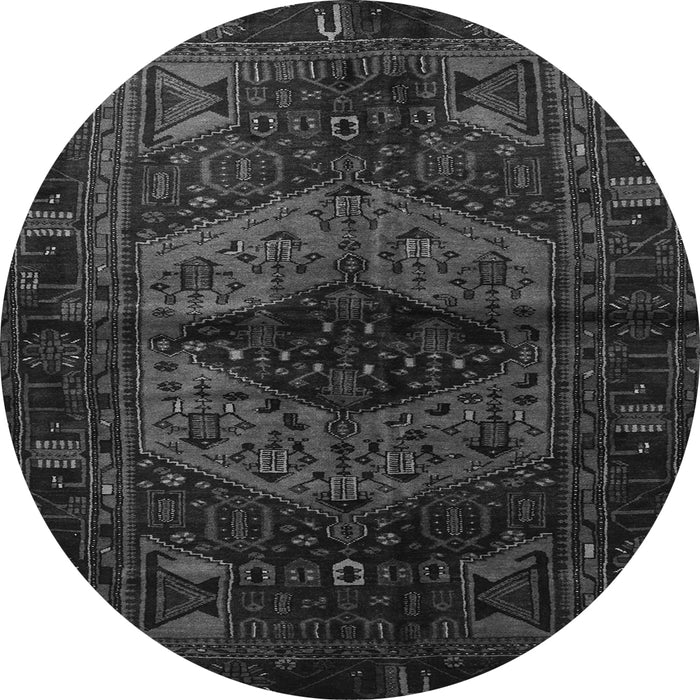 Square Persian Gray Traditional Rug, tr3094gry