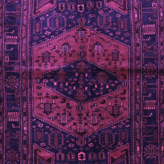 Machine Washable Persian Purple Traditional Area Rugs, wshtr3094pur
