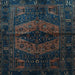 Square Persian Light Blue Traditional Rug, tr3094lblu