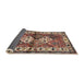 Sideview of Traditional Brown Red Persian Rug, tr3095