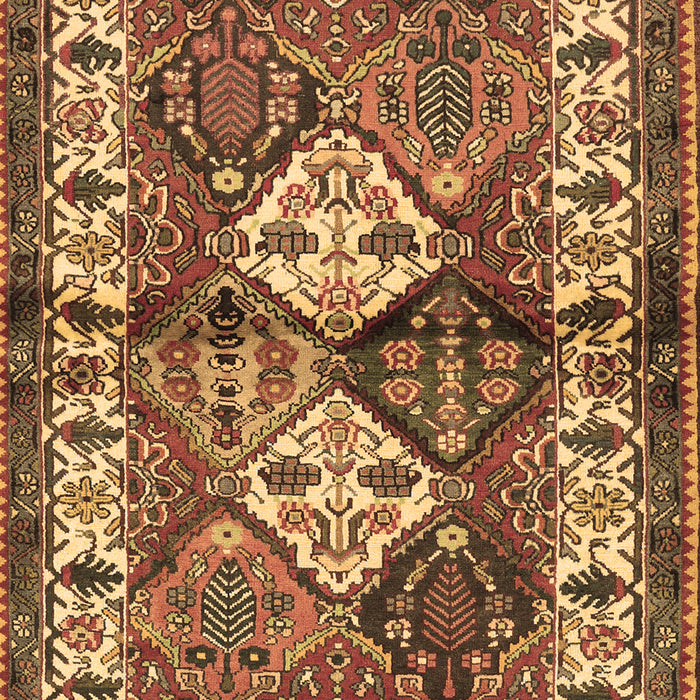 Machine Washable Persian Brown Traditional Rug, wshtr3095brn