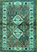 Persian Turquoise Traditional Rug, tr3095turq