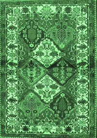 Persian Emerald Green Traditional Rug, tr3095emgrn