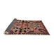 Sideview of Traditional Sunrise Orange Persian Rug, tr3096