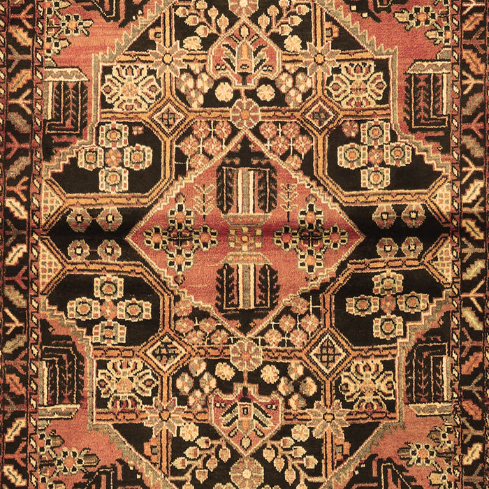Machine Washable Persian Brown Traditional Rug, wshtr3096brn