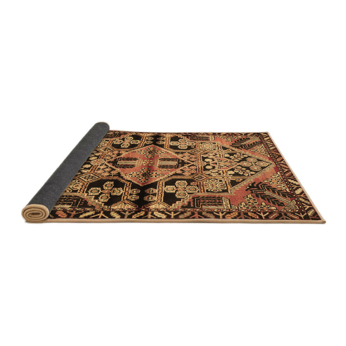 Sideview of Persian Brown Traditional Rug, tr3096brn