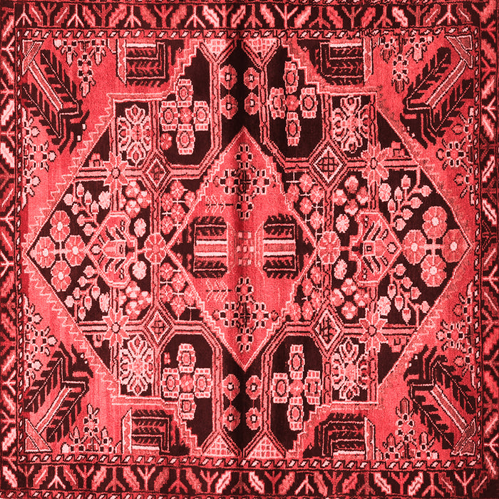 Machine Washable Persian Red Traditional Rug, wshtr3096red