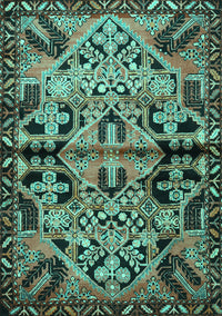 Persian Turquoise Traditional Rug, tr3096turq