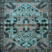 Square Persian Light Blue Traditional Rug, tr3096lblu