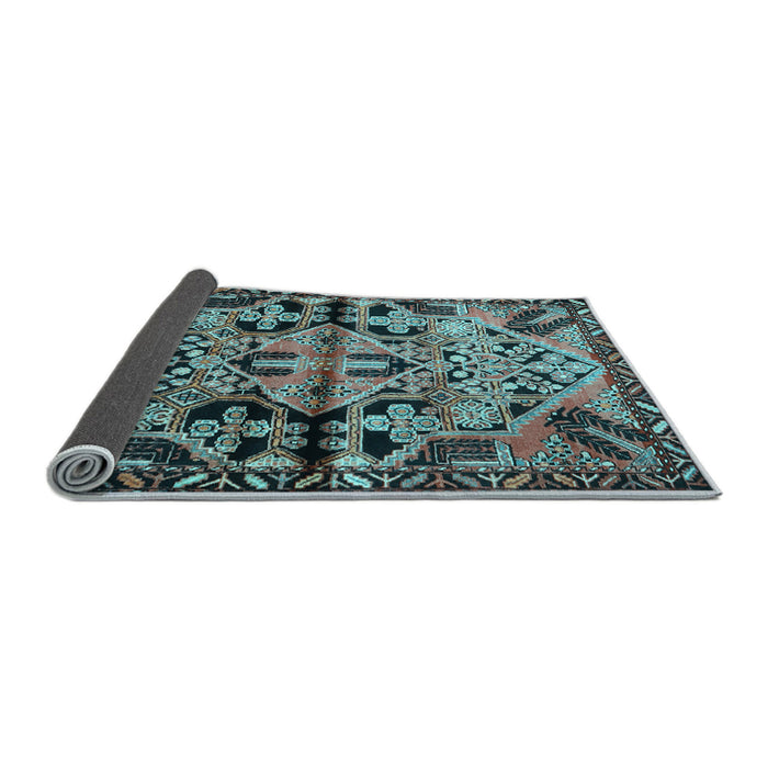 Sideview of Persian Light Blue Traditional Rug, tr3096lblu