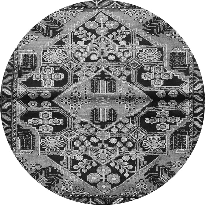 Machine Washable Persian Gray Traditional Rug, wshtr3096gry