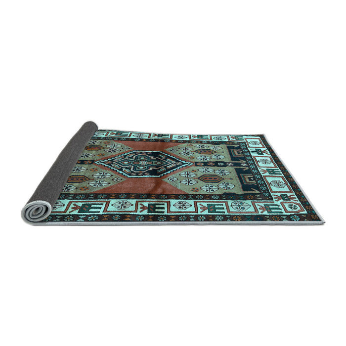 Sideview of Persian Light Blue Traditional Rug, tr3097lblu