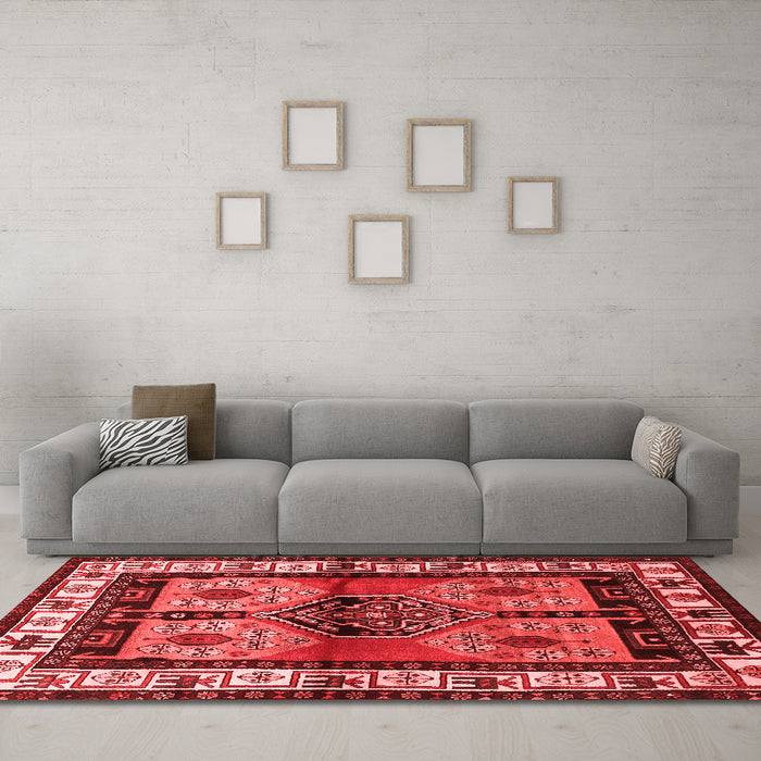 Traditional Red Washable Rugs