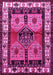 Machine Washable Persian Pink Traditional Rug, wshtr3097pnk