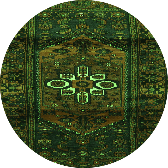 Machine Washable Persian Green Traditional Area Rugs, wshtr3098grn