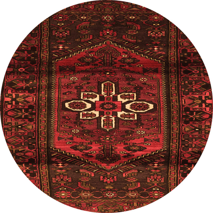 Machine Washable Persian Orange Traditional Area Rugs, wshtr3098org