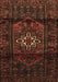 Machine Washable Persian Brown Traditional Rug, wshtr3098brn