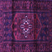 Square Persian Purple Traditional Rug, tr3098pur