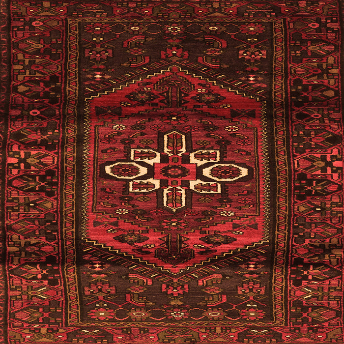 Serging Thickness of Persian Orange Traditional Rug, tr3098org